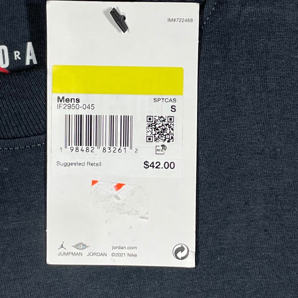 Jordan Michael Jordan Baseball Graphic Tee Charcoal Grey IF2950-045 Mens Small - Picture 3 of 8